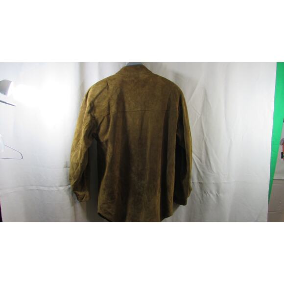 West Bay Leather Womens 2-Pc Suit Set Brown Blazer Jacket M And Skirt Size 8 - Picture 3 of 14